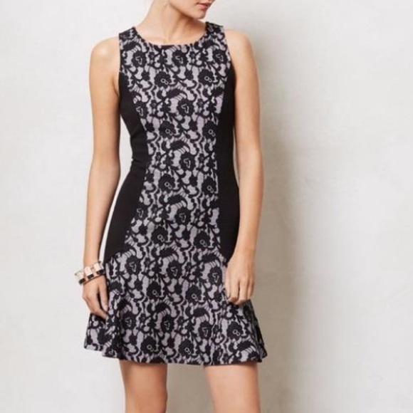 Maeve Dresses & Skirts - ANTHRO Maeve Lace Black Dress Sleeveless